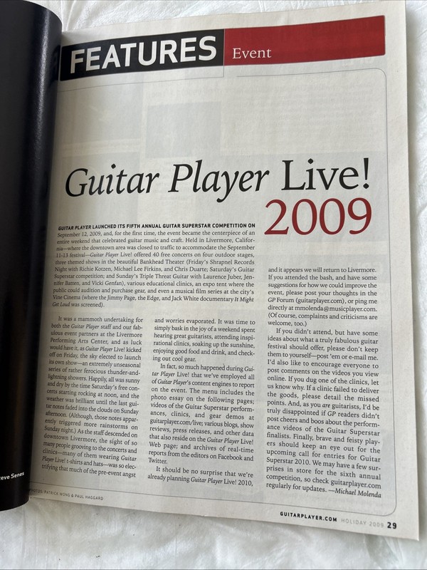 Kiss - Guitar Player Magazine Holiday 2009 Kiss Front Cover Os9 gallery