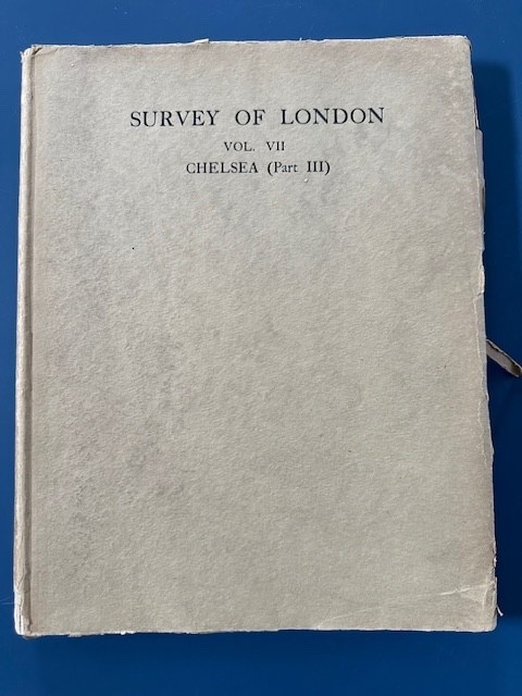 Survey of London Vol VII. Chelea Part III