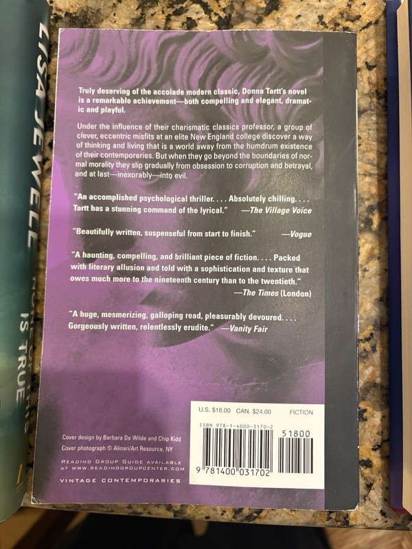 Book Lot: Secret History, None Of This Is True, The Night Before (1st Edition) gallery