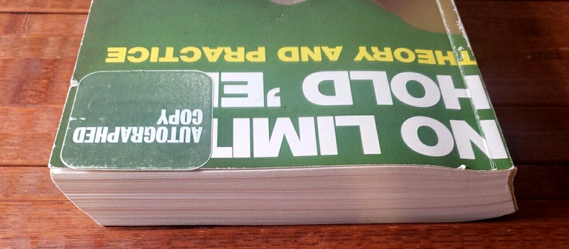 No Limit Hold 'Em : Theory And Practice 1st Edition 1st Printing Signed PB gallery