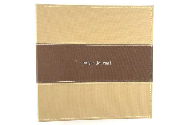 Recipe Journal Binder with Cards, Dividers & Protector Sheets – Brown