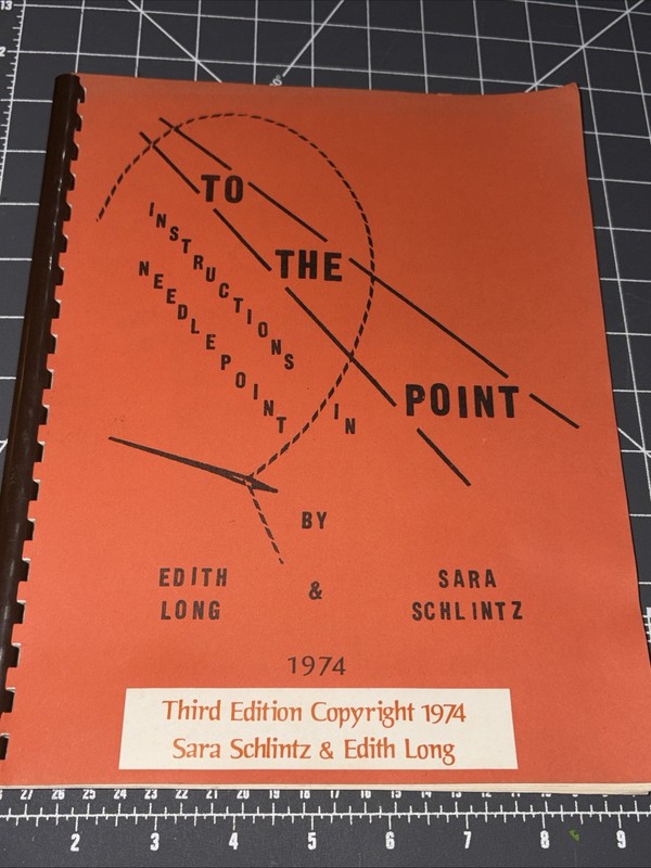 Needlepoint Instructions Book Long & Schlintz 1974 Spiral Stitches To The Point