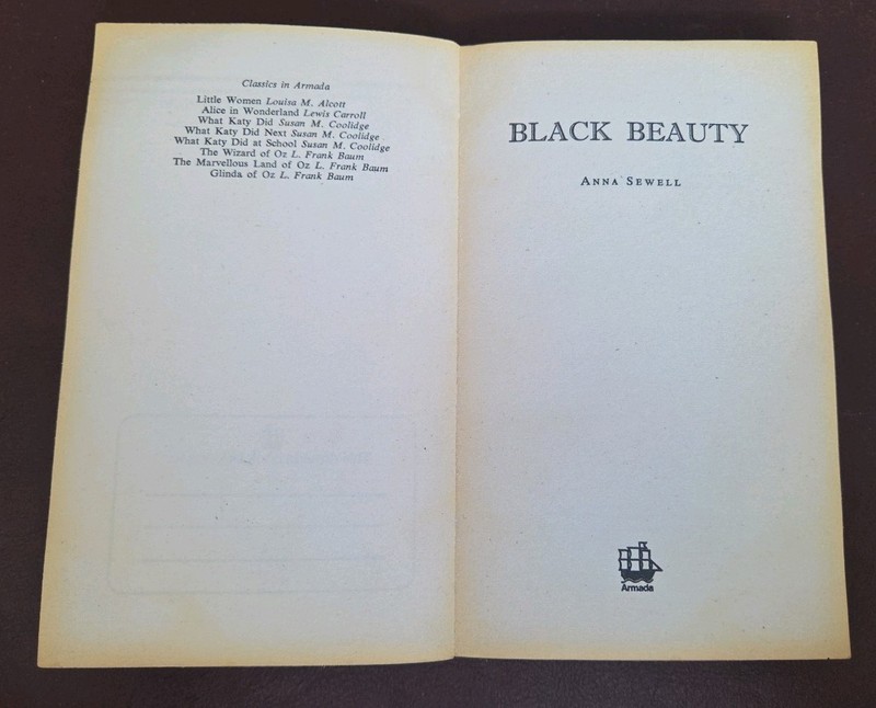 Black Beauty by Anna Sewell Armada Paperback Book gallery