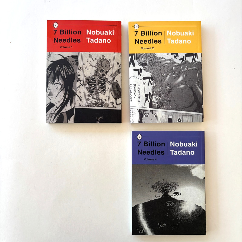 7 Billion Needles manga by Nobuaki Tadano Volumes 1, 2, 4 English RARE OOP VG+