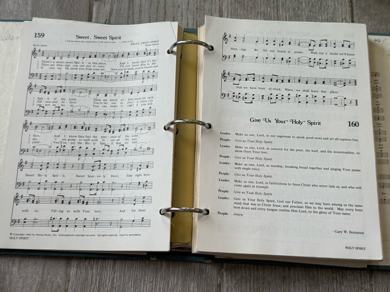 ✝️ HYMNS FOR THE FAMILY OF GOD Hymnal Accompaniment 3 Ring Binder gallery