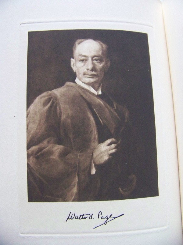 1922 1st Edition THE LIFE & LETTERS OF WALTER H. PAGE Two Volume Set w/DJ's gallery