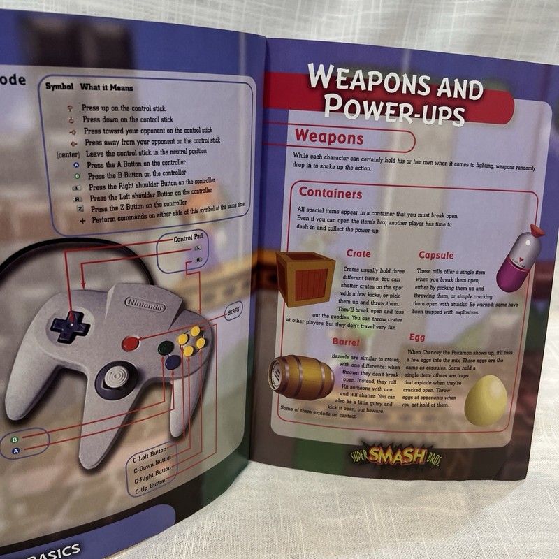 Super Smash Bros Official Strategy Guide Book Brady Games 1999 Nintendo N64 gallery