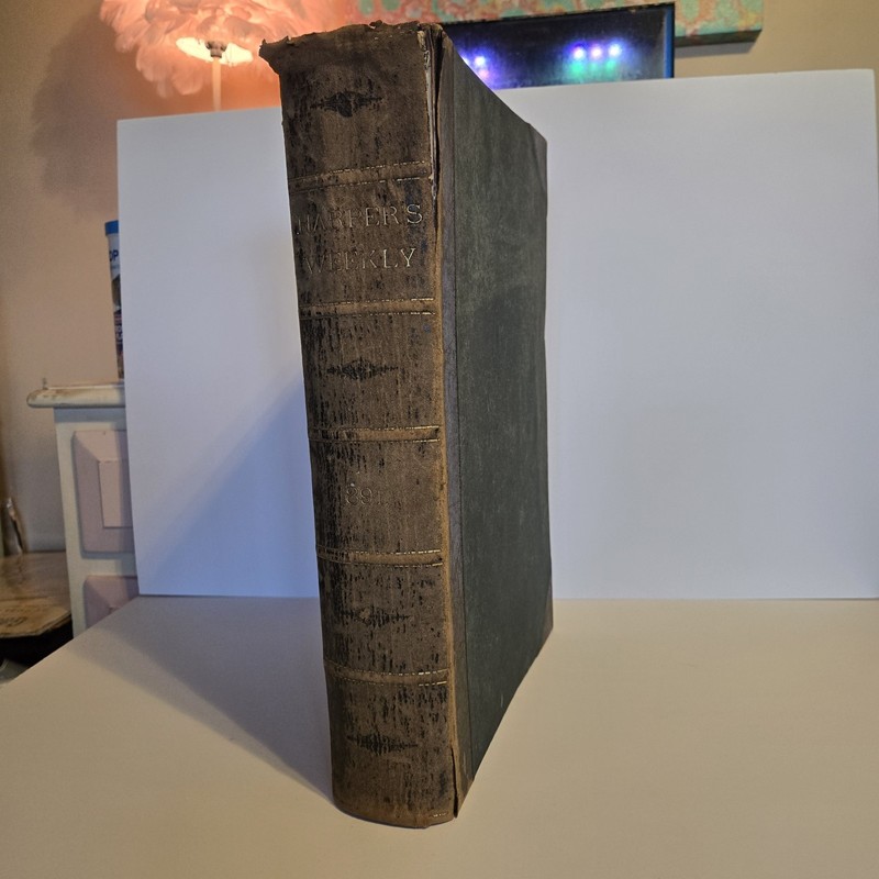 Harper’s Weekly Journal Entire Year of 1891 In One Binding. Not a Reprint.