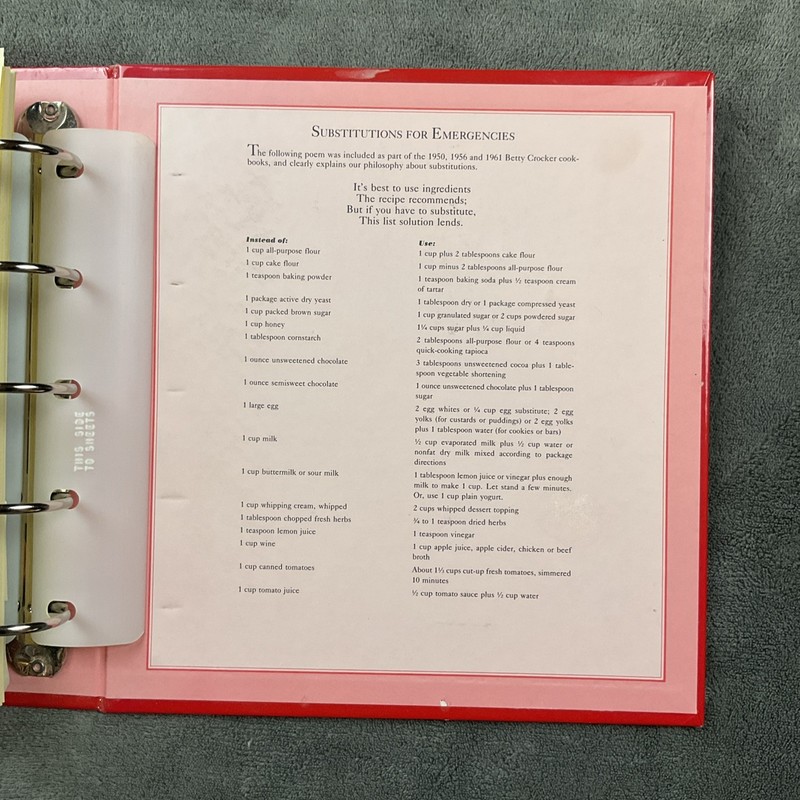 Betty Crocker 40th Anniversary 5 Ring Binder Hardcover Cookbook 432 Pages 1991 gallery
