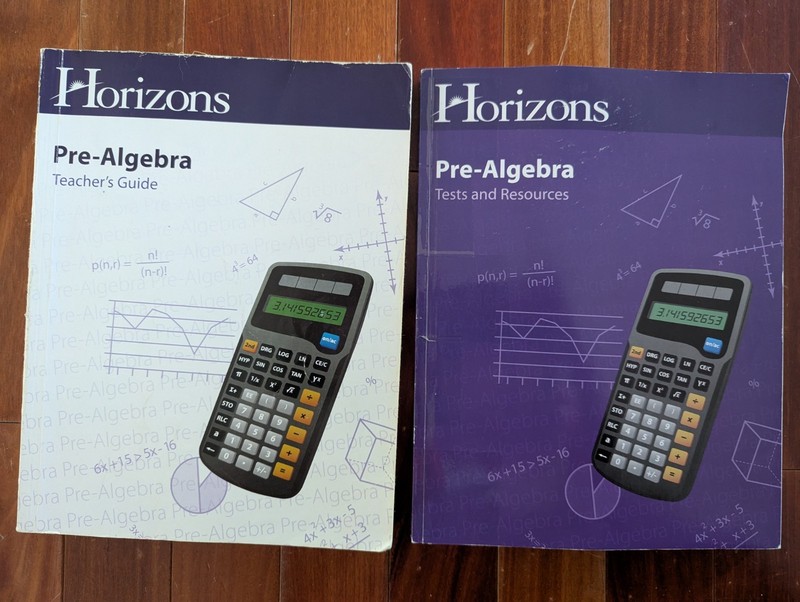 Horizons Pre-Algebra Teacher’s Guide & Tests and Resources