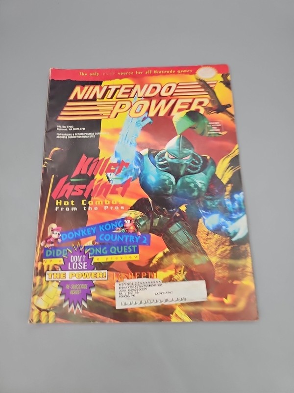 Nintendo Power Killer Instinct Vol 76 Sept. 1995 W/Poster