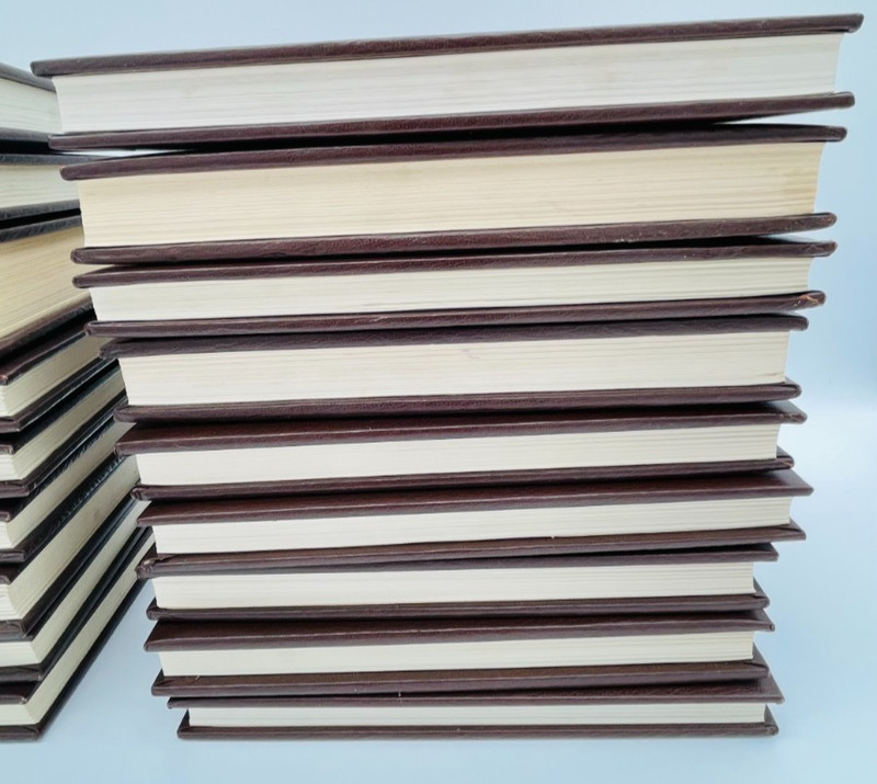 Louis L'Amour Collection Leatherette Hardcover Lot of 18 w/Louis Lamour Frontier gallery