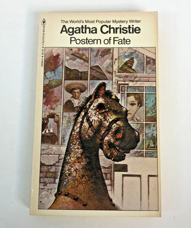 Vintage POSTERN OF FATE Agatha Christie Tom Adams Cover Bantam Book 1980