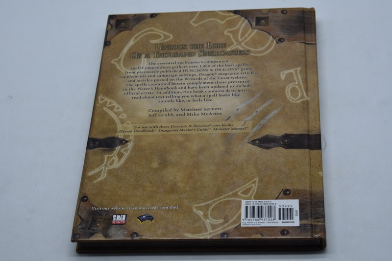 Rules Supplements Ser.: Spell Compendium D&D - 1st Printing VHTF RARE gallery