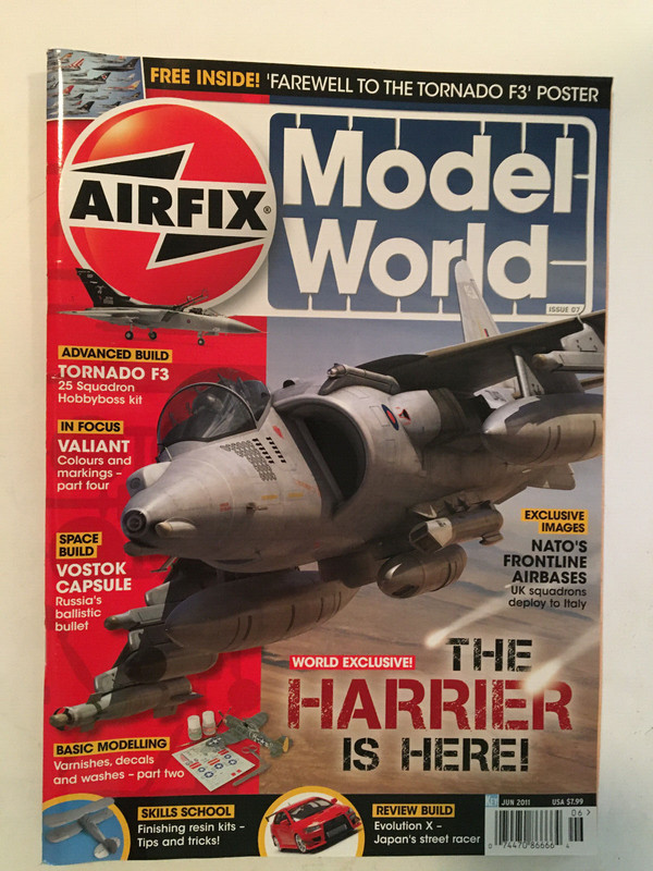 Airfix Model World Magazine with F3 Tornado Poster – June 2011