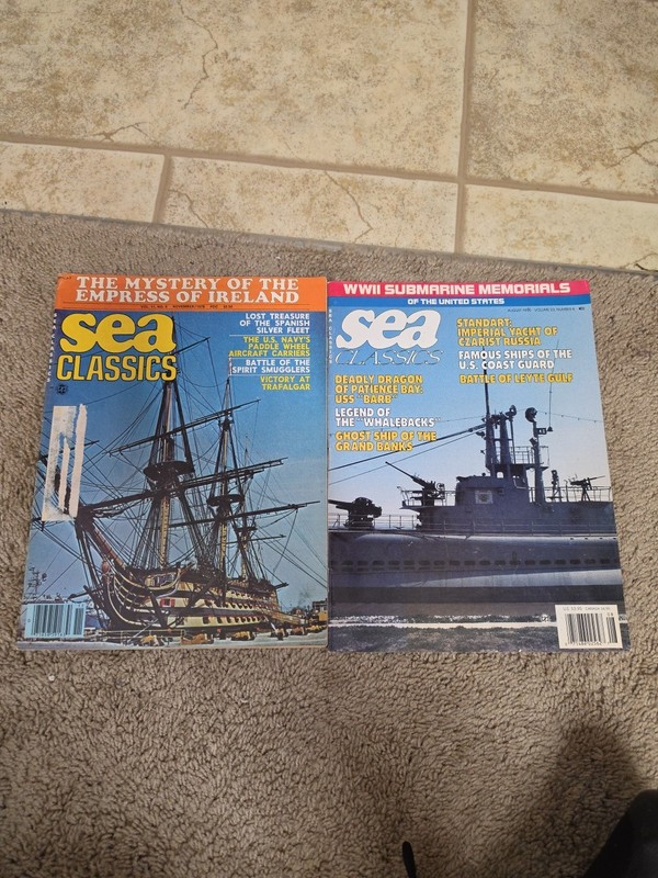 Sea Classics Magazine ~ November 1978 Vol 11 & August 1990 Volume 23 Vintage