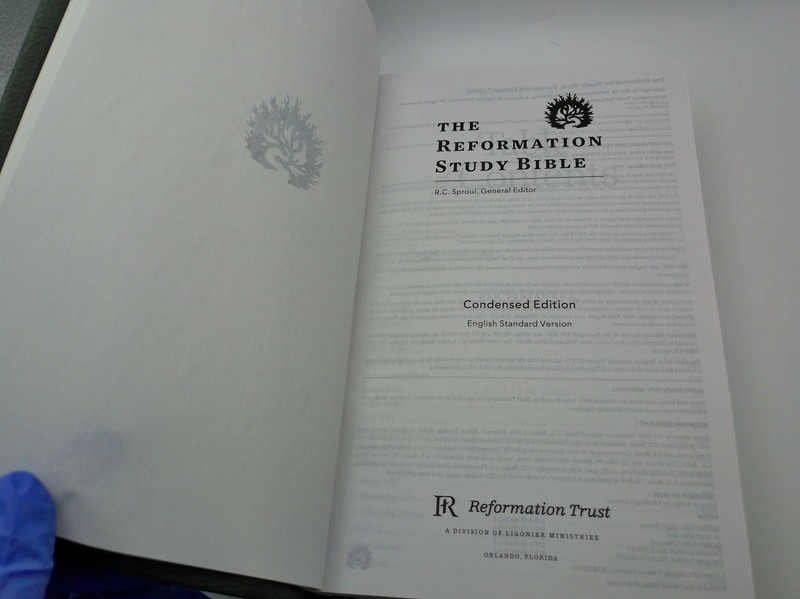 The Reformation Study Bible Condensed Edition Charcoal Cover Leather-Like gallery
