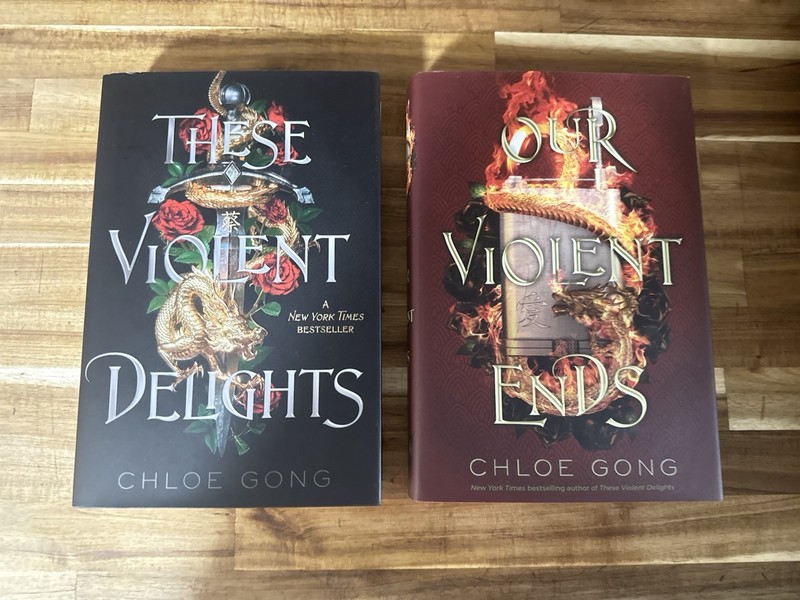 Chloe Gong These Violent Delights / Our Violent Ends 2-Book Hardcover Lot DJ