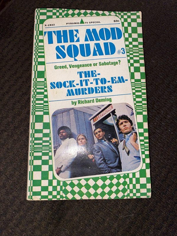 The Mod Squad #3 Sock it to Em Murders TV Tie-In Paperback Book 1968 VG