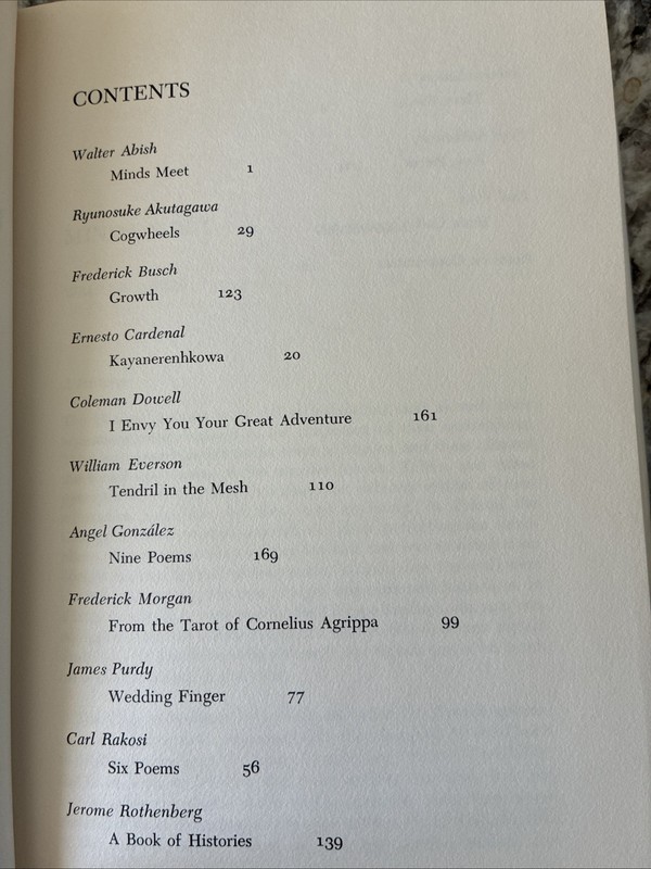 new directions 28 (1974) Rothenberg Akutagawa Rakosi Purdy Sanesi Busch et al. gallery