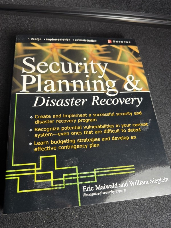 Security Ser.: Security Planning and Disaster Recovery by William Sieglein…