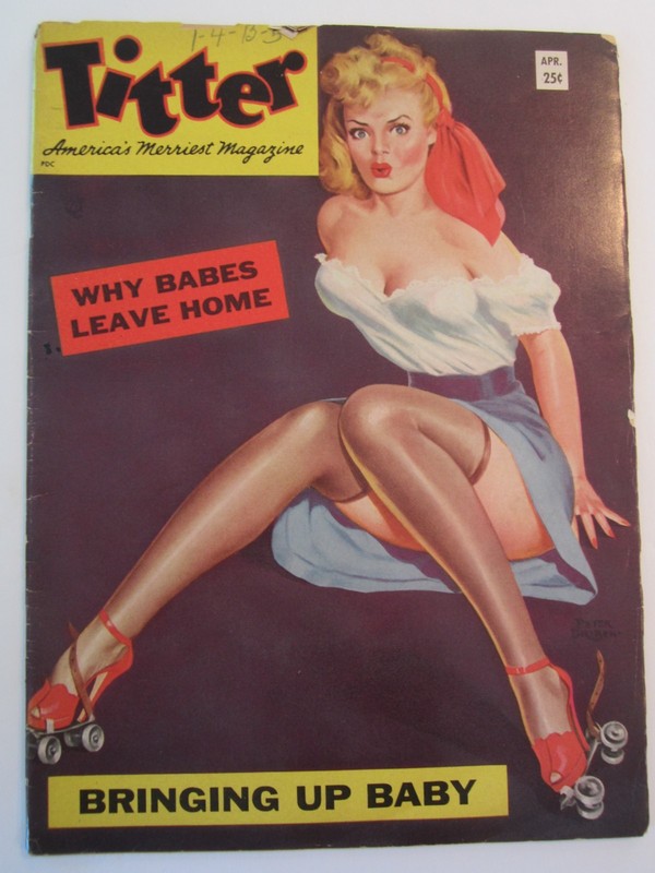 Titter Magazine v. 11 #5, Apr. 1955 GD+ Peter Driben Cover Art!