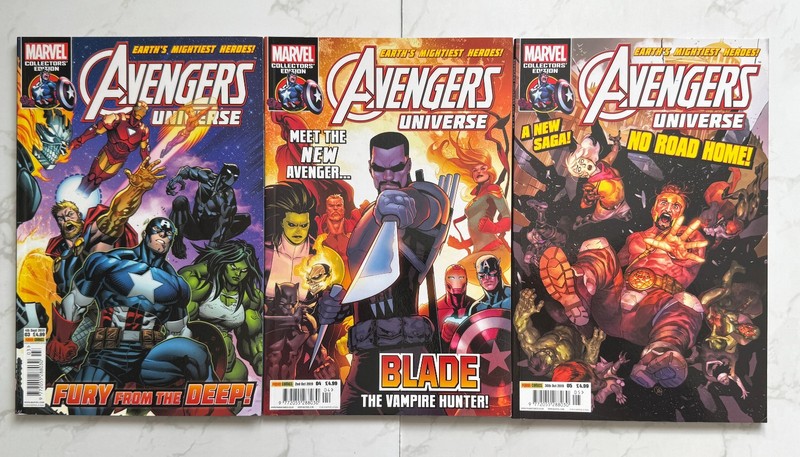 Avengers Univers #3 #4 #5 Marvel UK Panini Comic Books 2019 Collector’s Edition