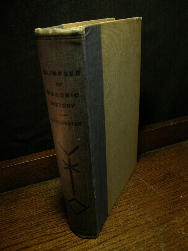 Glimpses of Masonic History – Leadbeater OCCULT FREEMASONRY THEOSOPHY RARE EGYPT