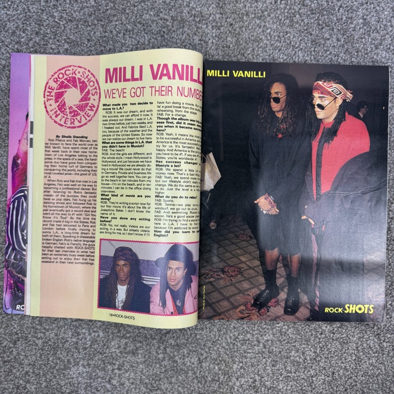 Creem Rock-Shots Magazines January 1990 NKOTB Milli Vanilli Warrant & Skid Row gallery