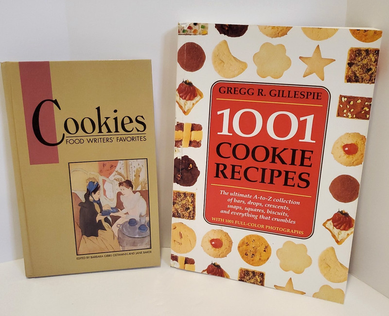 Vtg 1001 Cookie Recipes by Gregg R Gillespie and Food Writer’s Favorites Cookies