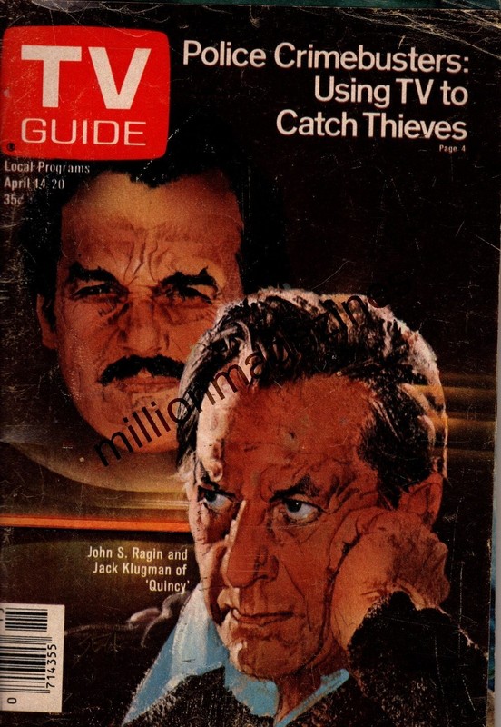 1979 TV Guide April 14-20 – Quincy; John Ragin; Carol Burnett; Lillie