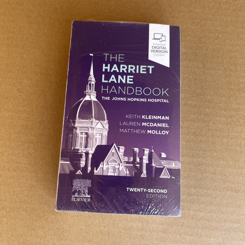Harriet Lane Handbook Johns Hopkins 22nd Ed w/ Digital Brand New In Plastic