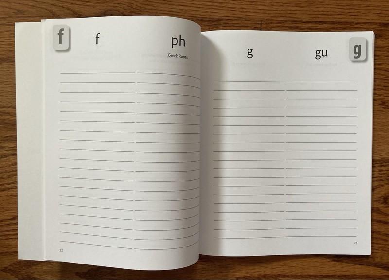 Logic of English Spelling Journal A Student Created Reference gallery