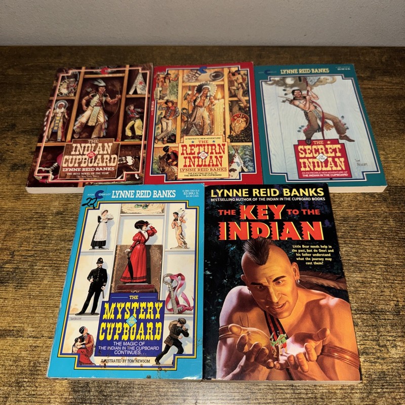 Lynne Reid Banks complete set all five books The Indian in the Cupboard Series B