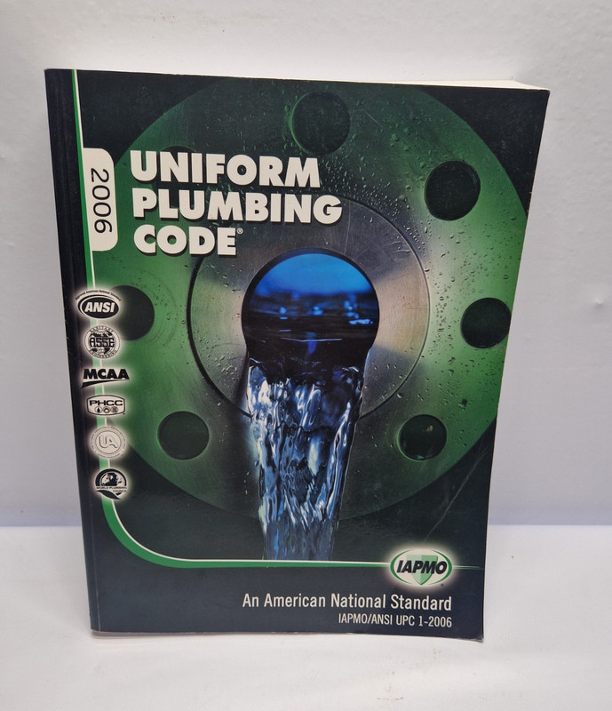 Uniform Plumbing Code 2006 Twenty-Fourth Edition Paperback IAPMO/ANSI UPC 1-2006
