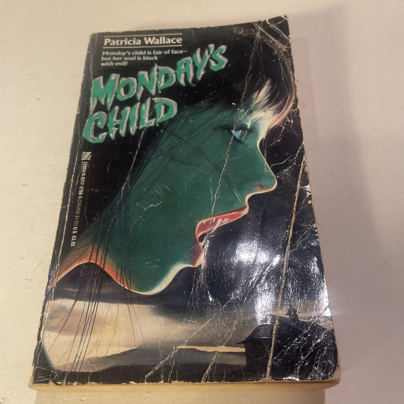 Monday’s Child Patricia Wallace 1st Print PB Zebra Horror 1989 Paperback