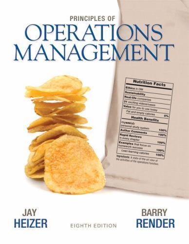 Principles of Operations Management by Heizer, Jay H.; Render, Barry