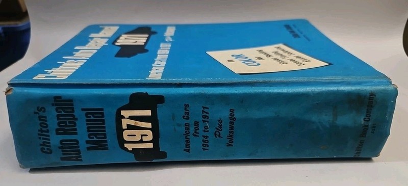 Chilton's Auto Repair Manual 1971 American Cars 1964 to 1971 Hardcover Edition gallery