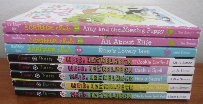 LOT OF 8 HEIDI HECKELBECK and CRITTER CLUB CHAPTER BOOKS AGES 5-9