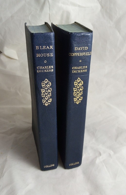 David Copperfield & Bleak House Charles Dickens Collins 2 vols flex cover