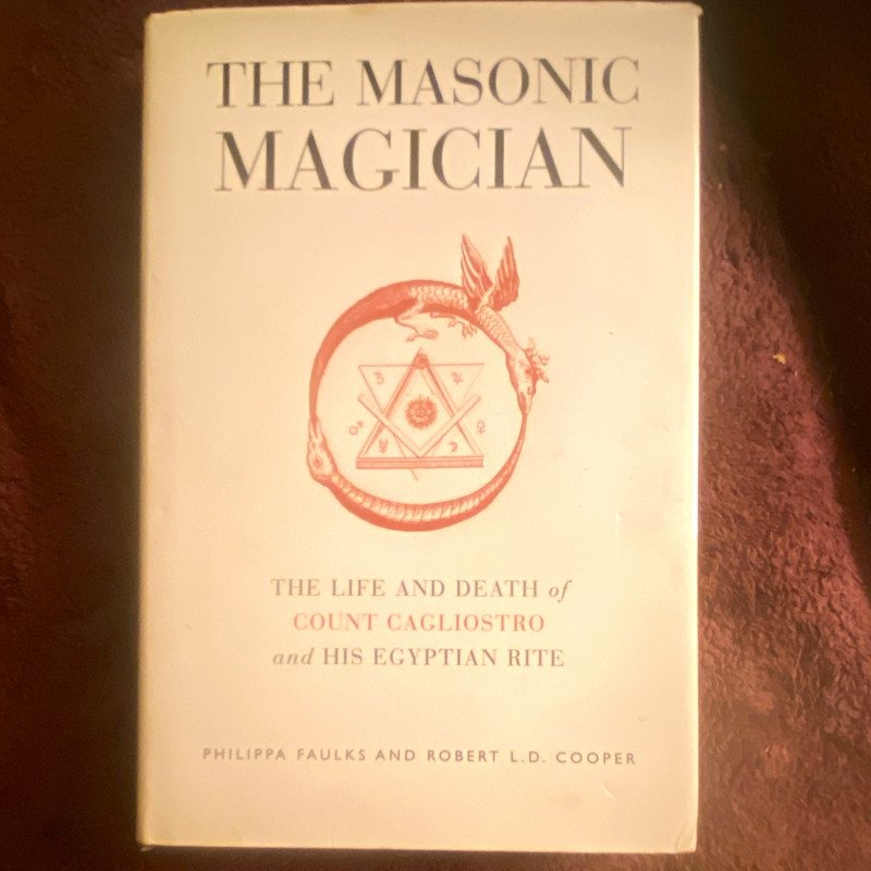 The Masonic Magician by Faulks & Cooper Hardcover English Count Cagliostro