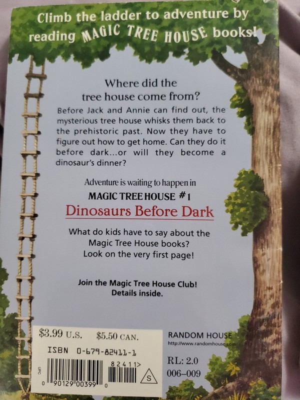 Lot Of Magic Tree House Chapter Books 1, 5, 6, & 7, 1992 To 1996 Vintage Readers gallery