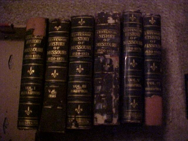 CENTENNIAL HISTORY OF MISSOURI (1921) Six Volumes