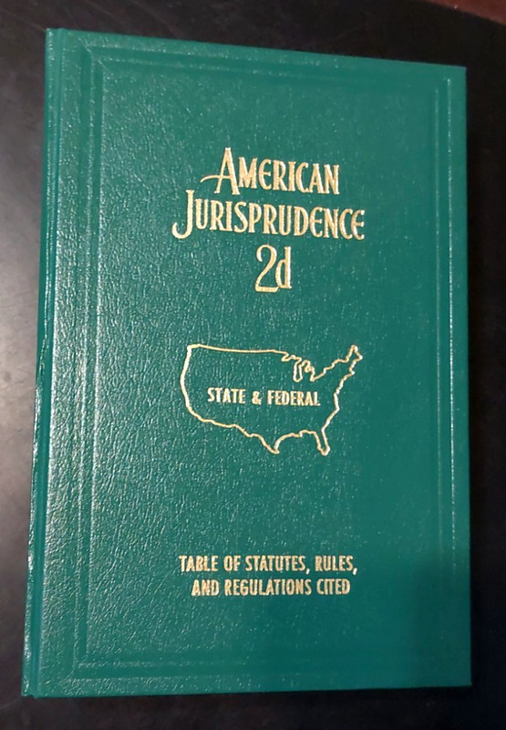 American Jurisprudence 2d State and Federal 1992 with 1994 Supplement