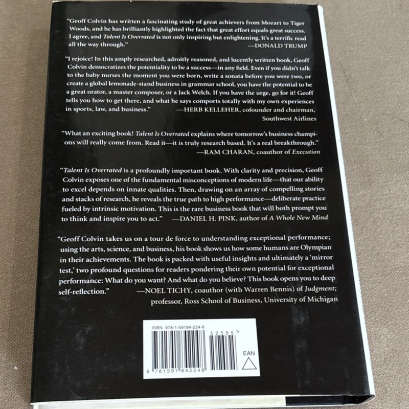 Talent Is Overrated Paperback by Geoff Colvin - Personal Success & Performance gallery