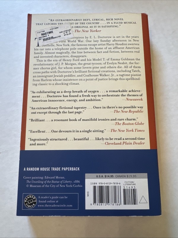 Ragtime : A Novel by E. L. Doctorow (2007, Trade Paperback) gallery
