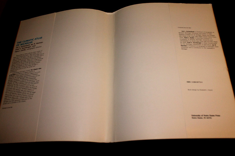 SIGNED (1990 HB) THE CLIMATIC ATLAS OF MICHIGAN Val Eichenlaub 400+ Maps gallery