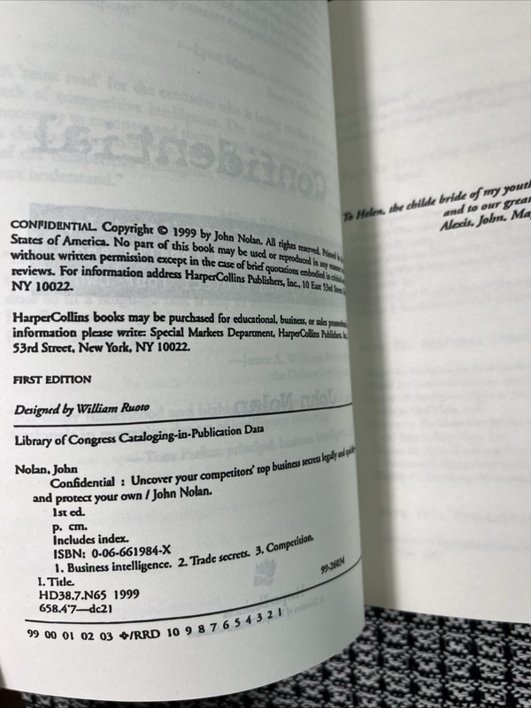 confidential john nolan: Uncover your Competitors top business secrets legally gallery