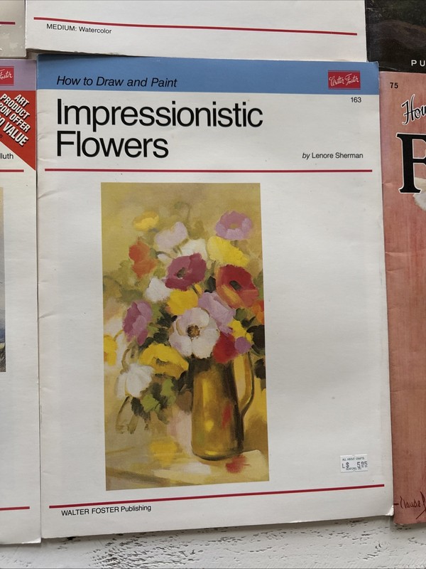 Lot of 10 Walter T Foster Art Books Painting Watercolor Oil Flowers Seascapes gallery