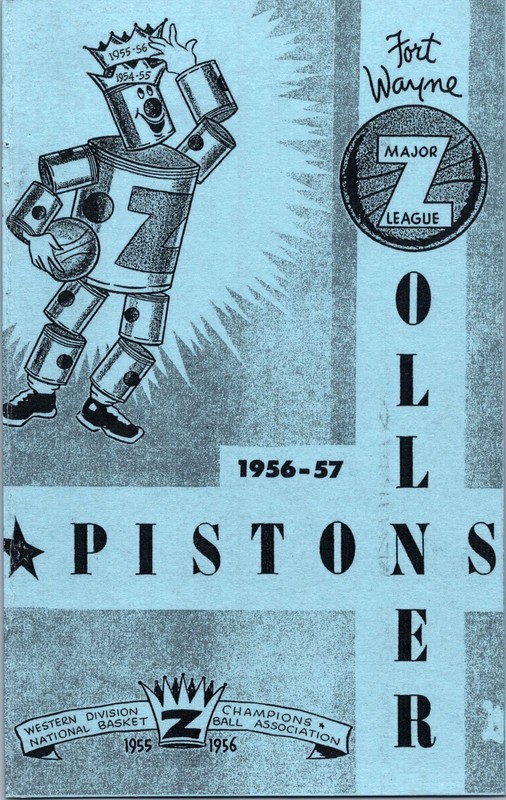 1956-1957 Fort Wayne Detroit Pistons Media Guide 26-page NBA Basketball Reprint